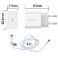 Saii 20W PD Charger and Lightning Cable - EU plug - White