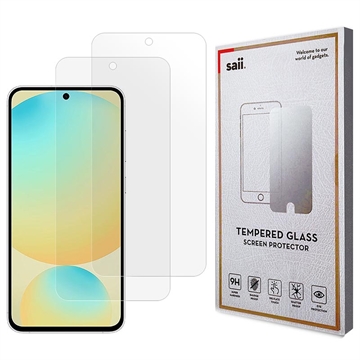 Samsung Galaxy S25 FE Saii 3D Premium Tempered Glass Screen Protector - 9H - 2 Pcs.