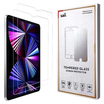 Saii 3D Premium iPad Pro 11 (2021) Tempered Glass - 9H - 2 Pcs.