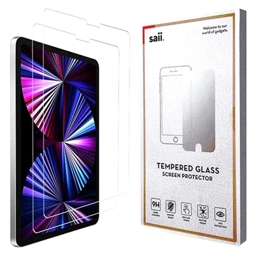 Saii 3D Premium iPad Pro 12.9 (2022) Tempered Glass - 9H - 2 Pcs.