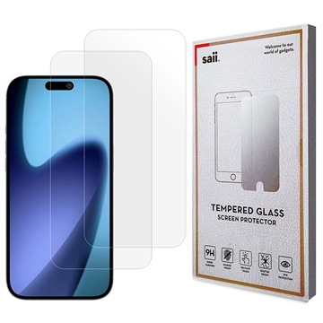 iPhone 17 Air Saii 3D Premium Tempered Glass Screen Protector - 9H - 2 Pcs.