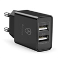 Saii Amorus 2 x USB Fast Wall Charger - 12W - Black