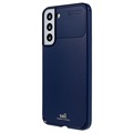 Saii Carbon Fiber Samsung Galaxy S22+ 5G TPU Case - Blue