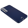 Saii Carbon Fiber Samsung Galaxy S22+ 5G TPU Case - Blue