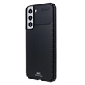 Saii Carbon Fiber Samsung Galaxy S22 5G TPU Case - Black