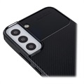 Saii Carbon Fiber Samsung Galaxy S22 5G TPU Case - Black