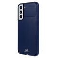 Saii Carbon Fiber Samsung Galaxy S22 5G TPU Case - Blue