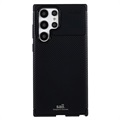 Saii Carbon Fiber Samsung Galaxy S22 Ultra 5G TPU Case - Black