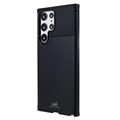 Saii Carbon Fiber Samsung Galaxy S22 Ultra 5G TPU Case - Black