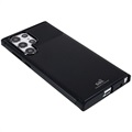 Saii Carbon Fiber Samsung Galaxy S22 Ultra 5G TPU Case - Black