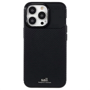 Saii Carbon Fiber iPhone 13 Pro Max TPU Case - Black