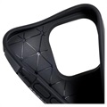 Saii Carbon Fiber iPhone 13 Pro Max TPU Case - Black