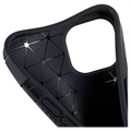Saii Carbon Fiber iPhone 13 TPU Case - Black