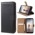 Huawei P20 Lite Saii Classic Wallet Case - Black