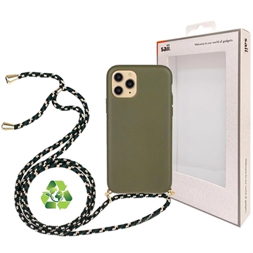 Saii Eco Line iPhone 11 Pro Biodegradable Case with Strap - Green