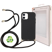 Saii Eco Line iPhone 12 Mini Biodegradable Case with Strap - Black