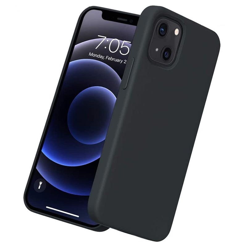 Saii Premium iPhone 13 Liquid Silicone Case Black