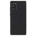 Saii Premium Liquid Samsung Galaxy Note20 Silicone Case - Black