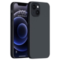 Saii Premium iPhone 14 Max Liquid Silicone Case - Black