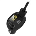 Saii QC3.0 Dual USB & Type-C Fast Car Charger - 32W