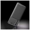 Saii Ultra-Thin OnePlus Nord TPU Case - Carbon Fiber - Black