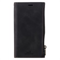 Saii Zipper Samsung Galaxy S22 Ultra 5G Wallet Case - Black