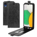 Samsung Galaxy A03 Core Vertical Flip Case with Card Holder - Black