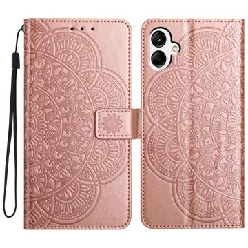 Samsung Galaxy A06 Mandala Series Wallet Case - Rose Gold
