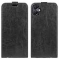 Samsung Galaxy A06 Vertical Flip Case with Card Slot - Black