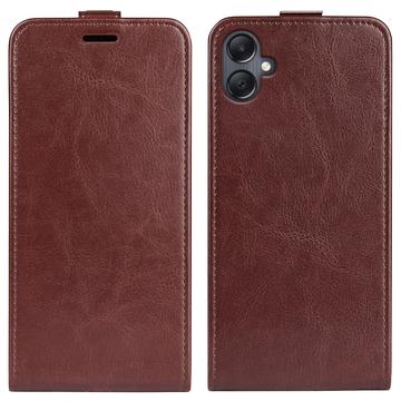 Samsung Galaxy A06 Vertical Flip Case with Card Slot - Brown