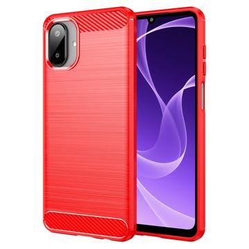 Samsung Galaxy A07 4G Brushed TPU Case - Carbon Fiber