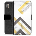 Samsung Galaxy A10 Premium Wallet Case - Abstract Marble