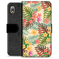 Samsung Galaxy A10 Premium Wallet Case - Pink Flowers