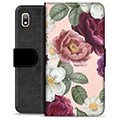 Samsung Galaxy A10 Premium Wallet Case - Romantic Flowers
