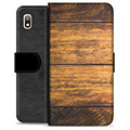 Samsung Galaxy A10 Premium Wallet Case - Wood