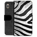 Samsung Galaxy A10 Premium Wallet Case - Zebra