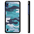 Samsung Galaxy A10 Protective Cover - Blue Camouflage