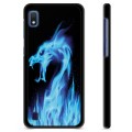 Samsung Galaxy A10 Protective Cover - Blue Fire Dragon