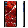 Samsung Galaxy A10 Protective Cover - Red Marble