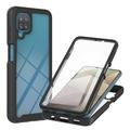 Samsung Galaxy A12 360 Protection Series Case - Black / Clear