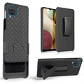 Samsung Galaxy A12 Hybrid Case with Belt Clip - Black