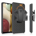 Samsung Galaxy A12 Hybrid Case with Belt Clip - Black