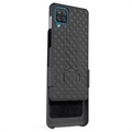 Samsung Galaxy A12 Hybrid Case with Belt Clip - Black