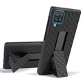 Samsung Galaxy A12 Hybrid Case with Belt Clip - Black