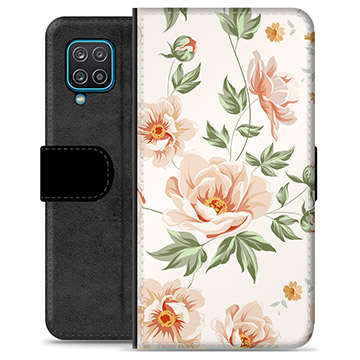 Samsung Galaxy A12 Premium Wallet Case - Floral