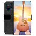 Samsung Galaxy A12 Premium Wallet Case - Guitar