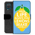 Samsung Galaxy A12 Premium Wallet Case - Lemons