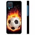 Samsung Galaxy A12 Protective Cover - Football Flame
