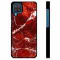 Samsung Galaxy A12 Protective Cover - Red Marble
