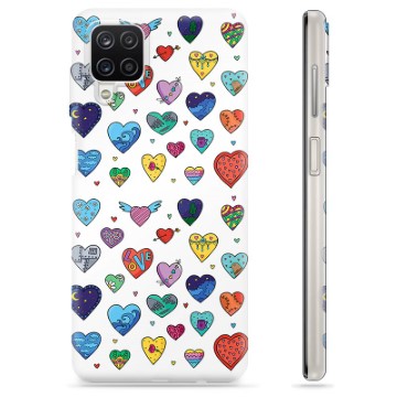 Samsung Galaxy A12 TPU Case - Hearts
